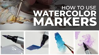 How to Use Watercolor Markers  Techniques and Applications [upl. by Arehahs307]