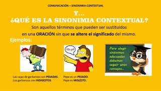 SINONIMOS CONTEXTUALES [upl. by Otsugua]