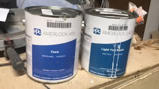 MPI 82 Amerlock 2400  2 part epoxy marine coating goes over stain and lacquered Cabnits [upl. by Kai]