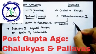 Chalukyas and Pallavas  SSC CGL  Post Gupta Period [upl. by Nnylanna]