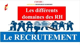 TOPETUDES  GESTION DES RESSOURCES HUMAINES V2  Le Rrecrutement [upl. by Eemia]