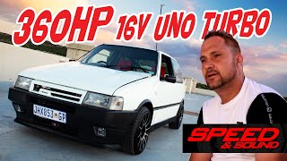 360hp Fiat Uno Turbo with 16V Palio Motor [upl. by Krawczyk]