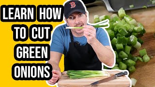 Learn How to Cut Green Onions [upl. by Acinorej]