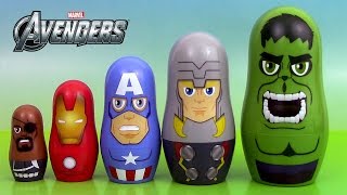 Marvel Avengers Poupées Gigognes Sachets Surprise ♥ Marvel Avengers Nesting Dolls Stacking Cups [upl. by Mogerly345]