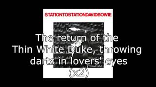 Station to Station  David Bowie  Lyrics [upl. by Leigha]