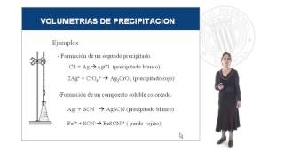 Volumetrías de precipitación   UPV [upl. by Oinotnanauj]