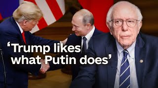 Bernie Sanders on Trump’s alignment with Russia [upl. by Suivatal]