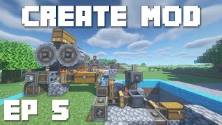 Minecraft Create Mod Tutorial  Automated Ore Processing System Ep 5 [upl. by Laumas363]