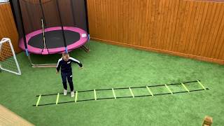 16 Agility Ladder Training drills for kids football [upl. by Holman985]