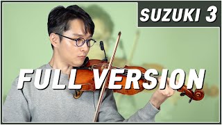 Suzuki Violin School Book Vol 3 Full Version bochankang [upl. by Ekusoyr]