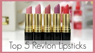 Top 5 Revlon Super Lustrous Lipsticks  erisaxo [upl. by Bette908]