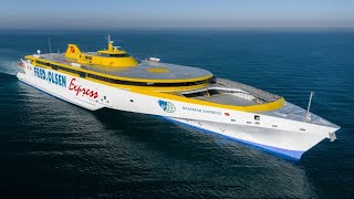 WORLD’S FIRST AND LARGEST HIGH SPEED PASSENGER TRIMARAN FERRY [upl. by Anilok]