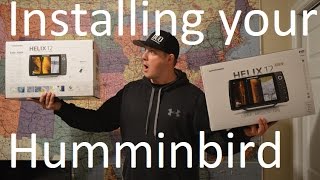 How to Install Your Helix Humminbird fish finder Part 1 [upl. by Krid]