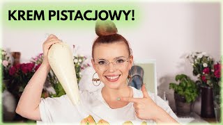 Przepis na KREM PISTACJOWY 🍰 Idealny do tortu  Sugarlady [upl. by Lamek]