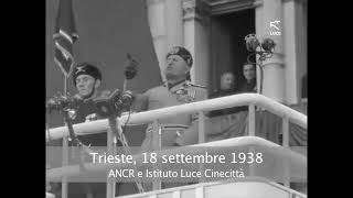 Il discorso di Mussolini a Trieste del 18 settembre 1938 [upl. by Hyps]