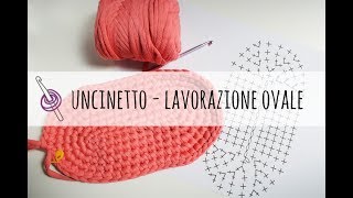 Tutorial uncinetto  lavorazione ovale per fondo borsa [upl. by Schrick877]