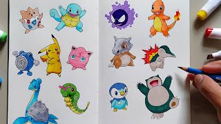 HOW TO DRAW POKEMON  Easy Tutorial for Beginners [upl. by Wallas84]