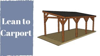 How to Build a Lean to Carport [upl. by Aelc]