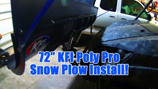 KFI Open Trail 72quot Poly Pro UTV Snow Plow Install [upl. by Piers583]