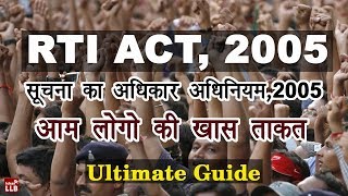 Right to Information Act 2005  RTI in Hindi  By Ishan [upl. by Alten]