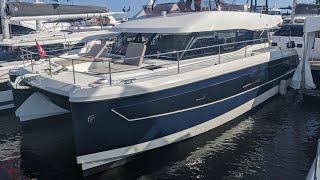 2021 Fountaine Pajot 44 Power Catamaran  Narrated Walkthrough [upl. by Gilud401]