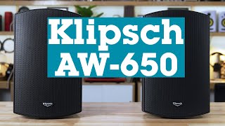 Klipsch AW650 outdoor speakers  Crutchfield [upl. by Eibreh391]