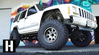 Jeep XJ Gets Lifted on 33s Off Road Camera Chase Vehicle Build [upl. by Airet]