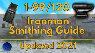 Runescape 3 Ironman 199120 Smithing Guide Updated 2021 [upl. by Cyndie]