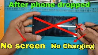 After dropped PhoneNo ScreenNo Charging [upl. by Anilam]