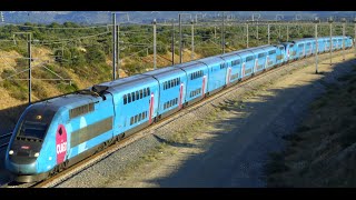 high speed train TGV Thalys Eurostar in France [upl. by Neelik11]