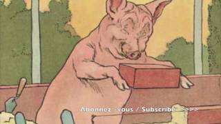 Three Little Pigs in French  Trois Petits Cochons en anglais  Learn French Apprendre langlais [upl. by Assedo]