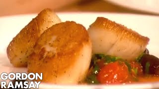 How to Cook Perfect Scallops Part 2  Gordon Ramsay [upl. by Leahcam]