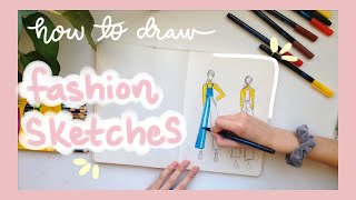 How To Draw Fashion Sketches and Figures [upl. by Naitirb]