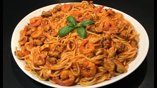 LES SPAGHETTI AUX FRUITS DE MER [upl. by Elyrpa110]