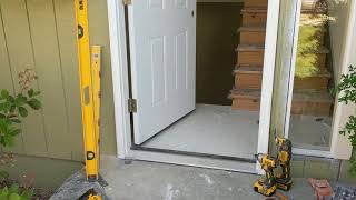 Jeld Wen Front Door Installation  Really crappy products and craftsmanship PART 1 [upl. by Neelhsa]