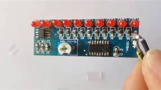 DIY NE555CD4017 Running LED Flow LED Light Electronic Production DIY Kit Suite [upl. by Rosenfeld]