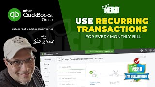 Use Recurring Transactions in QuickBooks Online for Every Monthly Bill [upl. by Allekim]