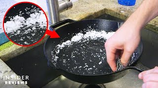 How To Season A Cast Iron Skillet [upl. by Jd69]