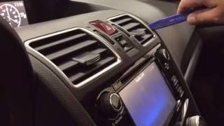 Subaru Wrx 20162017 Radio Removal step by step [upl. by Norraa939]