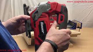 Harbor Freight Bauer Corded Jigsaw Setup and Review [upl. by Leumhs981]