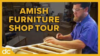 Inside an Amish Furniture Woodworking Shop Tour Millcraft [upl. by Elleinaj405]