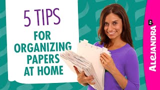 How to Organize Papers amp Documents at Home Part 1 of 10 Paper Clutter Series [upl. by Sterling]