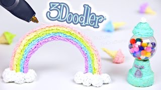 DRAWING IN 3D  3Doodler Printing Pen Creations  Tutorial  SoCraftastic [upl. by Nolham509]