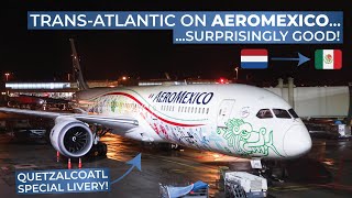 TRIPREPORT  Aeromexico ECONOMY  Boeing 7879  Amsterdam  Mexico City [upl. by Parthenia]