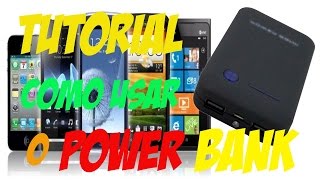 Tutorial como usar o carregador portatil Power Bank [upl. by Ihtraa925]