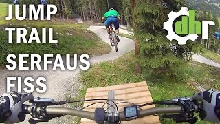 Bikepark Serfaus Fiss Ladis Jump Line Follow Up by downhillrangerscom [upl. by Raynata]