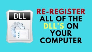 ReRegister all of the DLLs on your computer [upl. by Orfield]