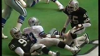 NFL  1986  Game Of The Week  Dallas Cowboys Vs Los Angeles Raiders  1st Half [upl. by Lynnette297]