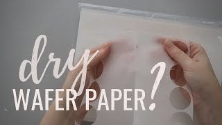 Wafer paper 101 How to Fix Dry Wafer Paper  Edible Paper Care Tips [upl. by Annaiel]