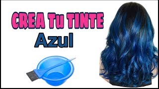 Como PREPARAR TINTE AZUL💆¡Pinta tu cabello SIN maltratarlo 🏡 [upl. by Gasperoni]